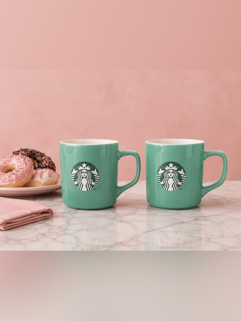 Starbucks Mint Green Ceramic Mug with Siren Logo